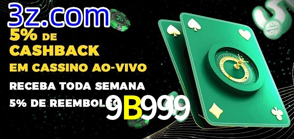 Promoções do cassino ao Vivo 9B999